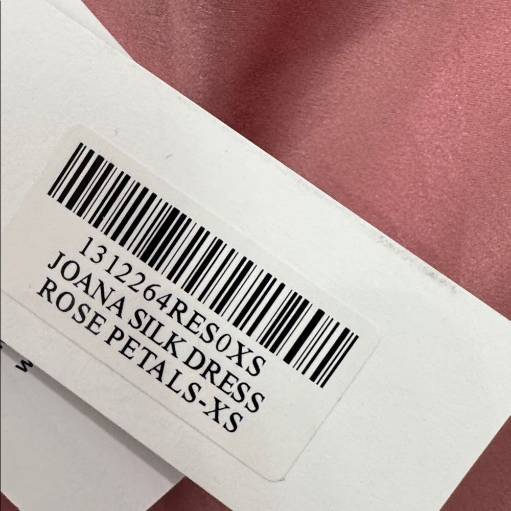 NWT REFORMATION Joana Silk Strapless Dress in “Rose Petal” pink - Picture 11 of 12